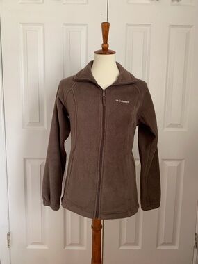 Columbia Brown Full Zip Jacket Mid-Length Women's S Outdoor Style